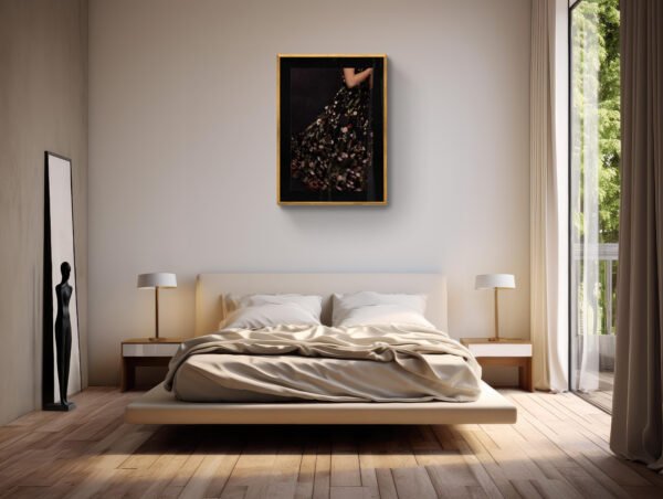 Spring Awakening Art Print – Abstract Dress in Motion Wall Art - Image 7