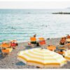 Beach Print Liguria Sea, Italy Wall Art Eco-Friendly