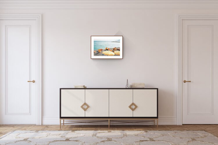 Beach Print Liguria Sea, Italy Wall Art Eco-Friendly 24x16 inches print