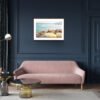 This lifestyle wall decor is a photographic journey, inviting you to lose yourself in Italy. The print captures a moment of relaxation after a swim, portraying Italian lifestyle and travel scenes.
