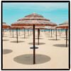 Rimini Beach Umbrella Print, Eco-Friendly Wall Art,Italian seaside Gilcée print