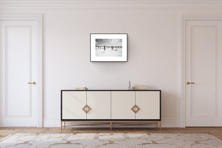 Adriatic Seashore Photo Art: Italy's Rimini Beach Umbrella Seascape - Rue Paradis Lifestyle Wall Decor Brand 24x16 inches prints