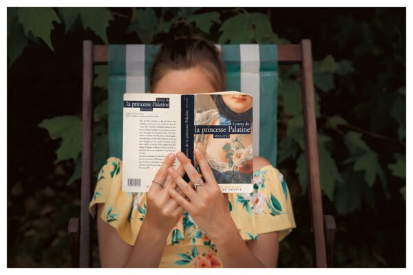 Literary Escape: Woman Reading in London Park Art Print