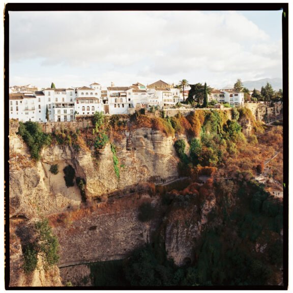 Ronda Spain Print Fine Art Photography-Ronda White Houses Eco-Friendly Wall Art-Square Print by Rue Paradis Prints Lifestyle Brand