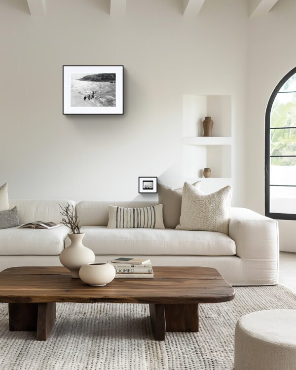 Boys Diving in Cassis Art Print, Black & White Fine Art Print, Timeless Coastal Photography" - Image 3