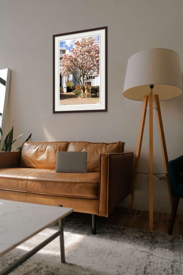 London Blossom Art Print - Pink Magnolia Tree Wall Art - Image 2