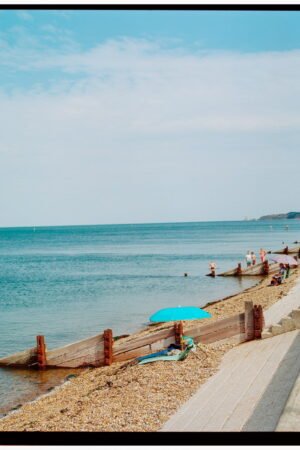 Herne Bay Beach Wall Art, England Seaside Art Print, Coast Wall Art,