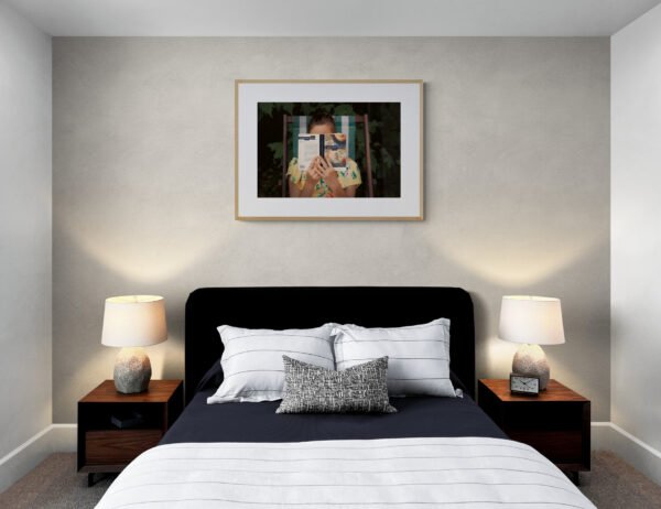 Literary Escape: Woman Reading in London Park Art Print - Image 3