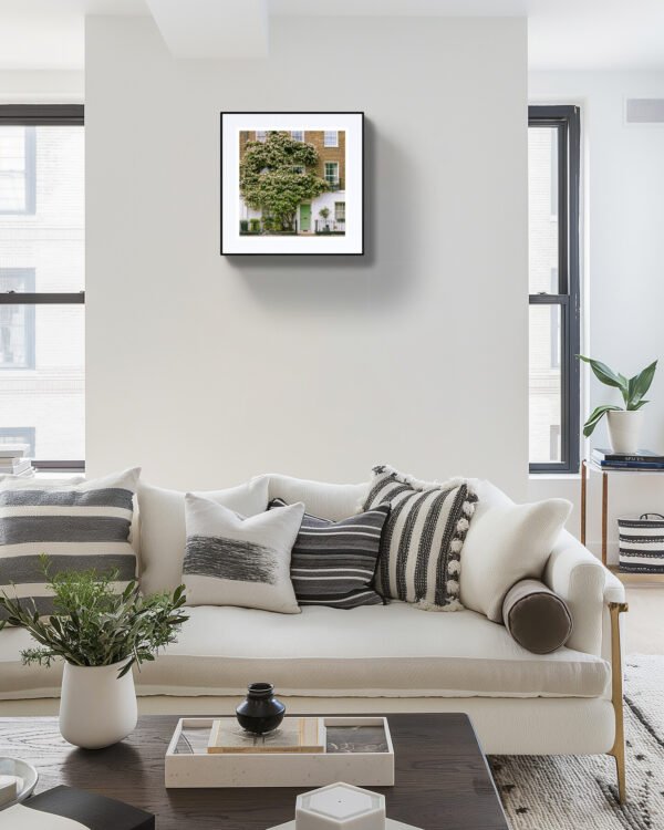 London Spring Roses Wall Art | Eco-Friendly Square Print - Image 2