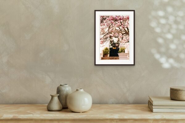 Pink Blossom wall art for home, London Spring photography wall art, Blossoming Magnolia Tree, Spring blossoms wall art prints - Image 4