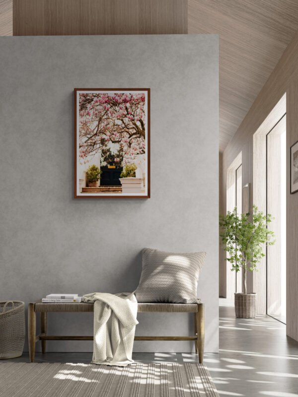 Pink Blossom wall art for home, London Spring photography wall art, Blossoming Magnolia Tree, Spring blossoms wall art prints - Image 2