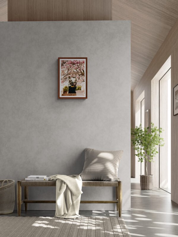 Pink Blossom wall art for home, London Spring photography wall art, Blossoming Magnolia Tree, Spring blossoms wall art prints - Image 3