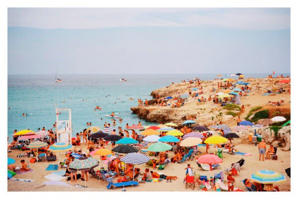 Monopoli Beach Art Print – Archival Quality Film Photography Coastal Wall Art