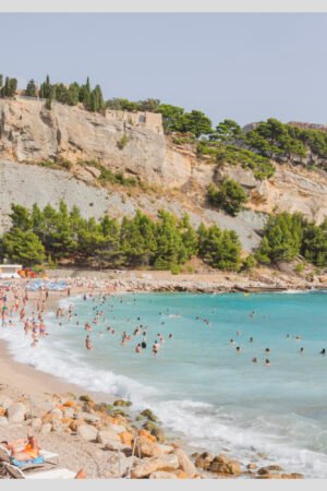 Cassis Beach Eco-Friendly Wall Art – Stunning Coastal Decor, France Print