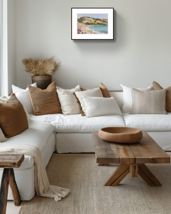 Cassis Beach Eco-Friendly Wall Art – Stunning Coastal Decor, France Print - Image 5