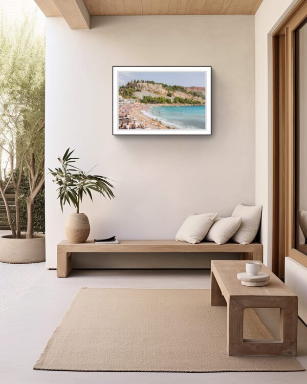 Cassis Beach Eco-Friendly Wall Art – Stunning Coastal Decor, France Print - Image 2
