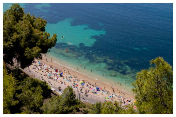 Plage des Marinières Fine Art Print | Eco-Friendly Museum Quality Giclée | Villefranche-sur-Mer French Riviera Beach Wall Art (Copy)