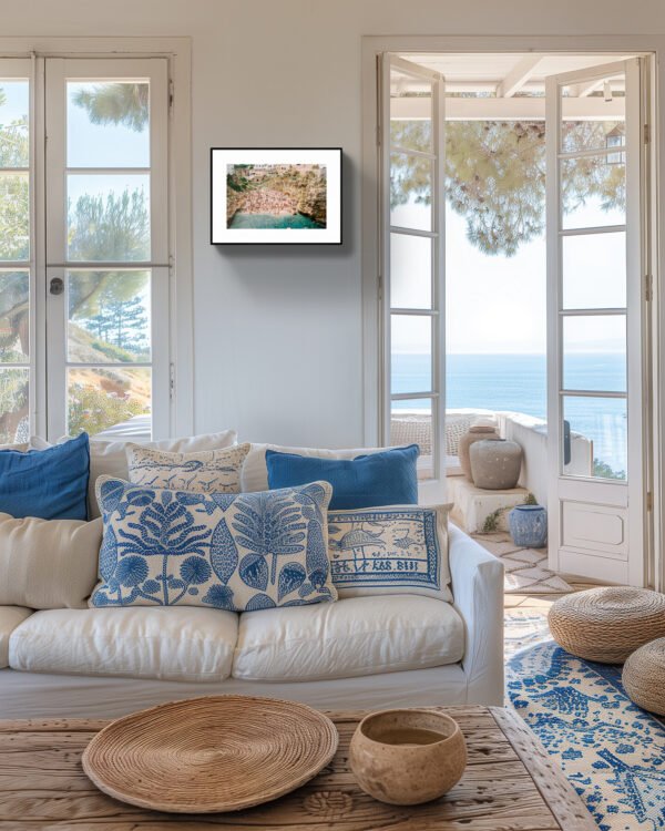 Polignano A Mare, Lama Monachile Beach Eco-Friendly Wall Art – Coastal Decor, Giclée Print - Image 3