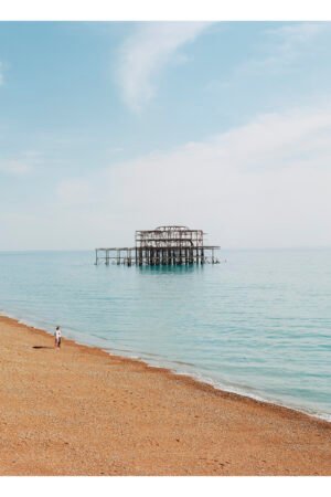 Brighton West Pier Fine Art Print | Eco-Friendly Museum Quality Giclée | UK Coastal Wall Art