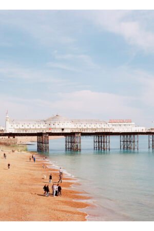 Brighton Beach and Pier Wall Art – Coastal Fine Art Print – Eco-Friendly Seaside Photography from England