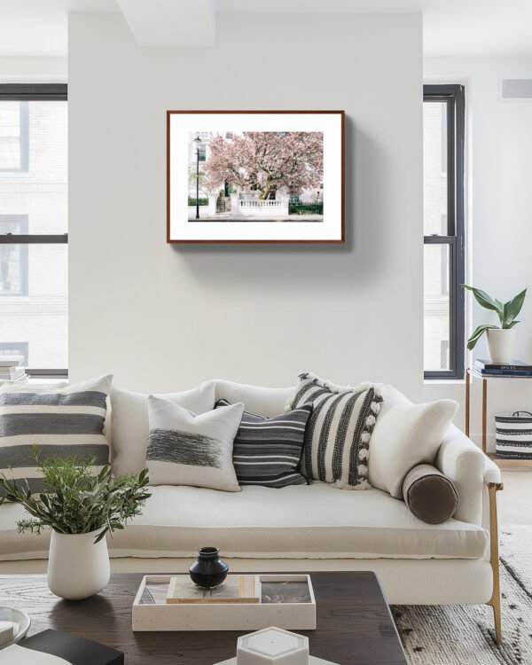 London Magnolia Blossom wall art print, Fine Art Photography, Pink Magnolia Blossom Wall Art, London Spring Home Decor - Image 5