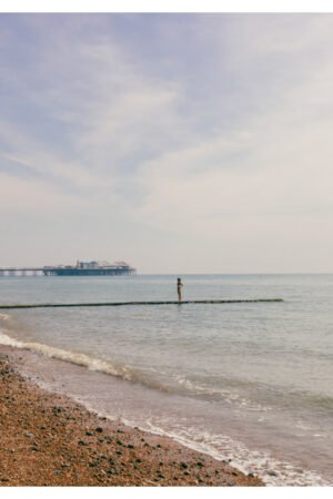 Brighton Beach Jetty Wall Art – Fine Art Coastal Print – Eco-Friendly England Seaside Photography for Beach Home Decor