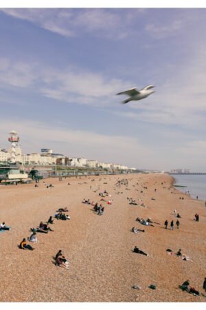 Brighton Beach Wall Art – Fine Art Coastal Print – Eco-Friendly Photography, Beach Home Decor