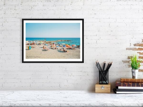 Italian Riviera Beach Wall Art, A Day At the Beach - Image 4