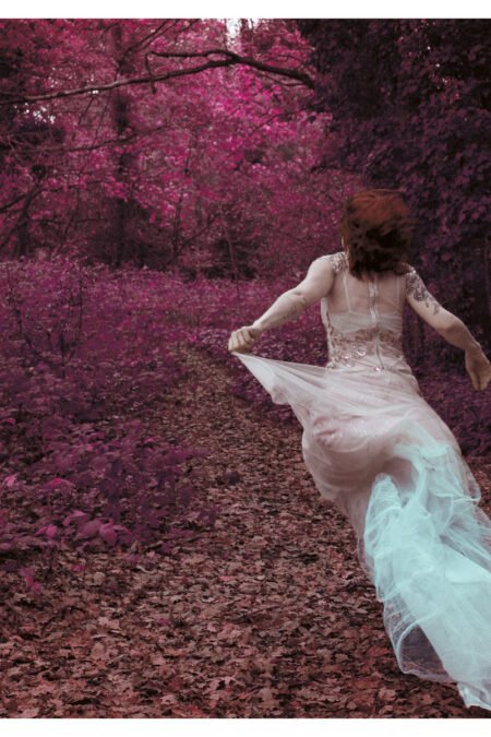 Boho Wall Art - Free Spirited Woman Running - Feminine Art