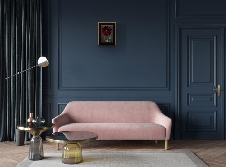 Dahlia Flower Botanical Art Print Floral Wall Decor A4