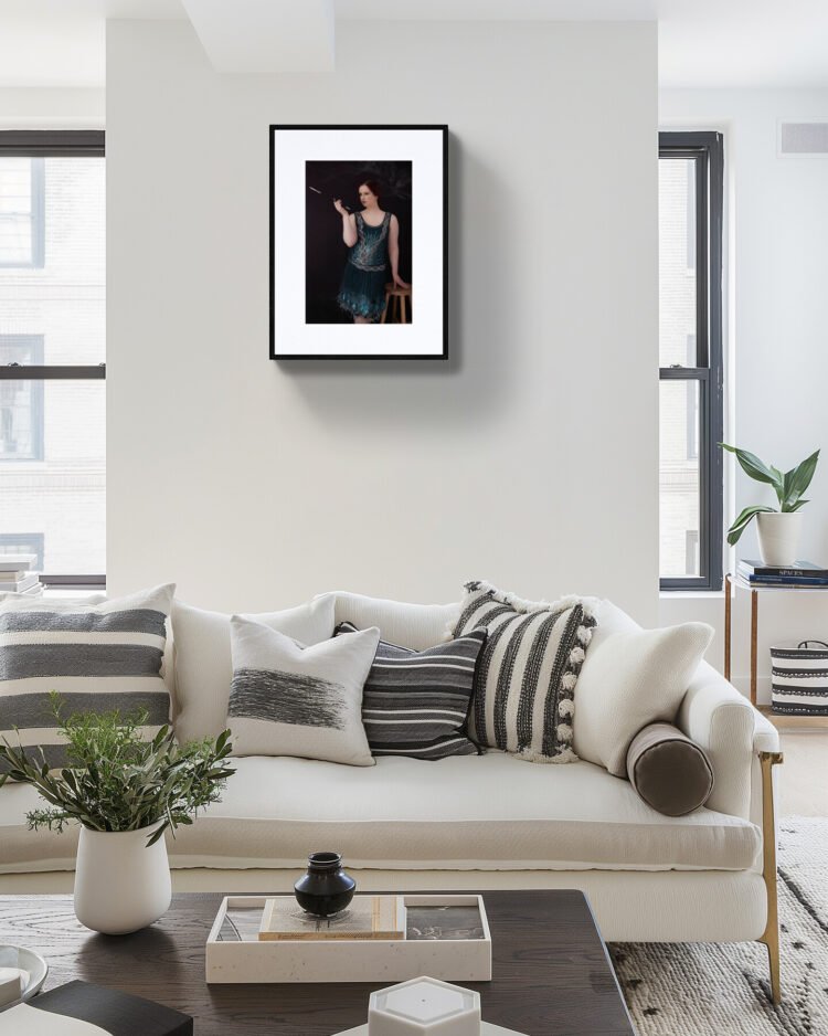 The 1920s Dapper, Feminine Wall Art, A Woman in Quiet Rebellion 16x24 inches print