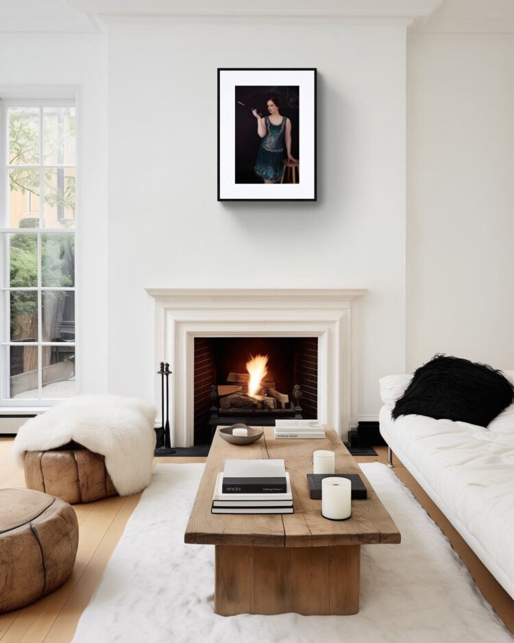 The 1920s Dapper, Feminine Wall Art, A Woman in Quiet Rebellion 20x30 inches print