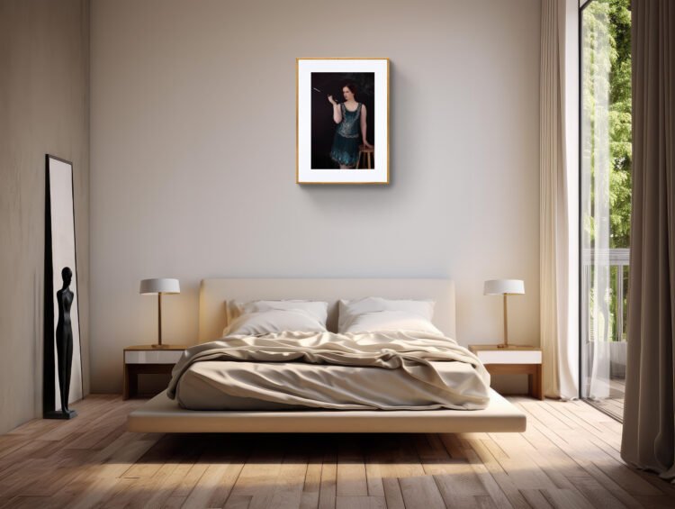 The 1920s Dapper, Feminine Wall Art, A Woman in Quiet Rebellion 24x36 inches prints