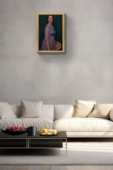 MademoiselleC_24x36 Edwardian Portrait of A Heroine, A woman in Quiet Rebellion, Feminine Wall Art Print 24x36 inches print