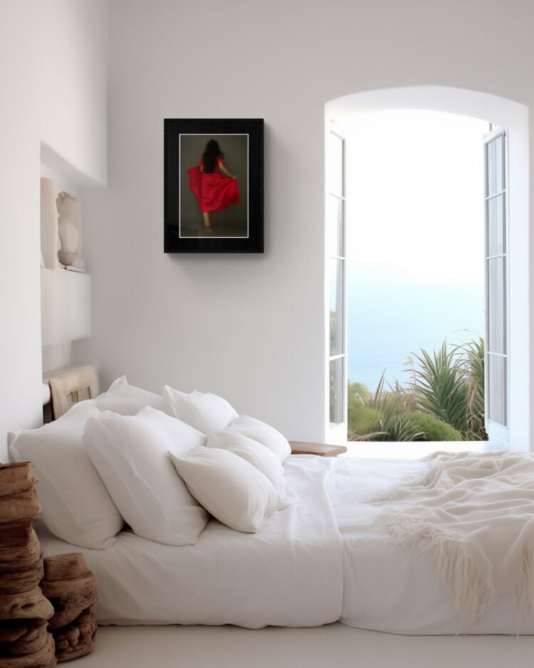 Running into Freedom: Boho Art Print Celebrating Resilience 16x24 inches print