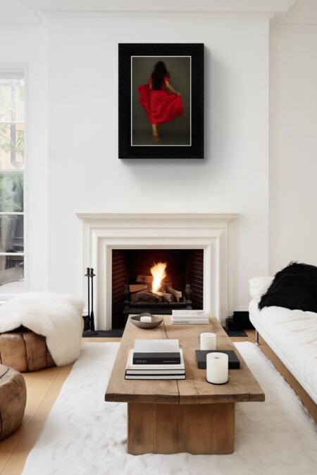 Running24x36 Running into Freedom: Boho Art Print Celebrating Resilience 24x36 inches print