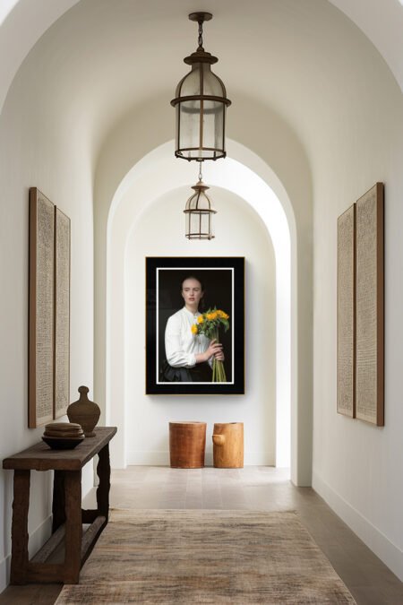 SChoolteacher45 The Victorian School Teacher Portrait, A Woman in Quiet Rebellion, Giclée Fine Art Print 30x45 inches