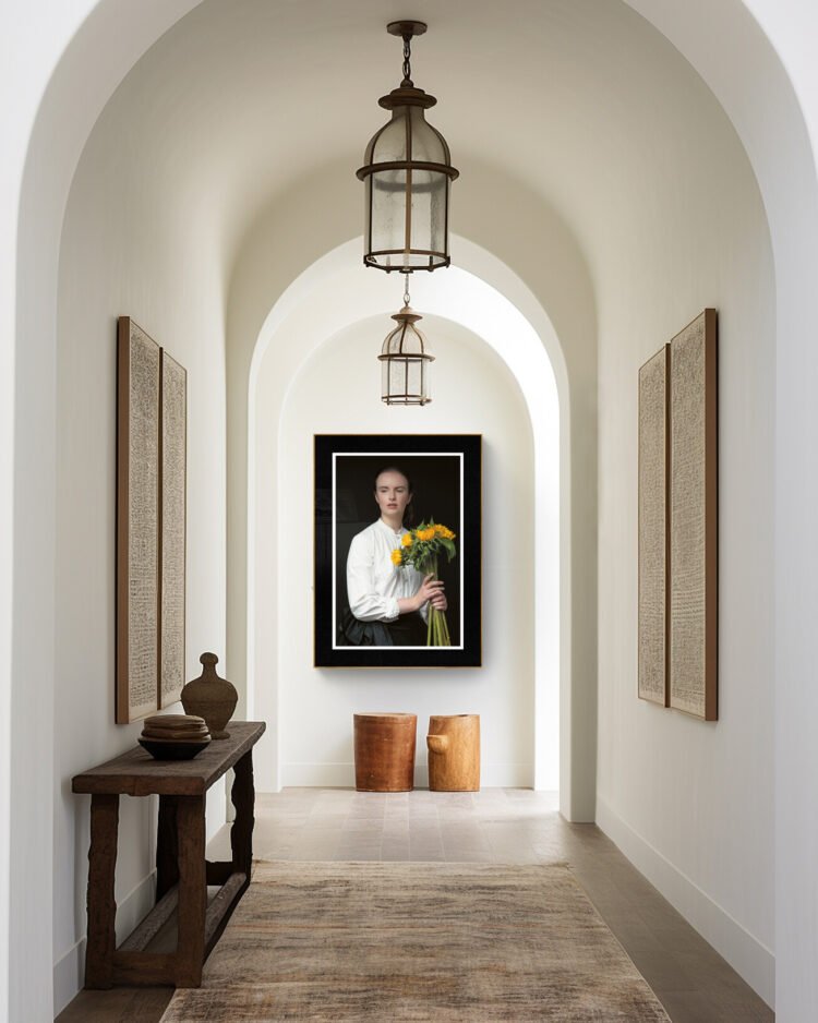 The Victorian School Teacher Portrait, A Woman in Quiet Rebellion, Giclée Fine Art Print 30x45 inches