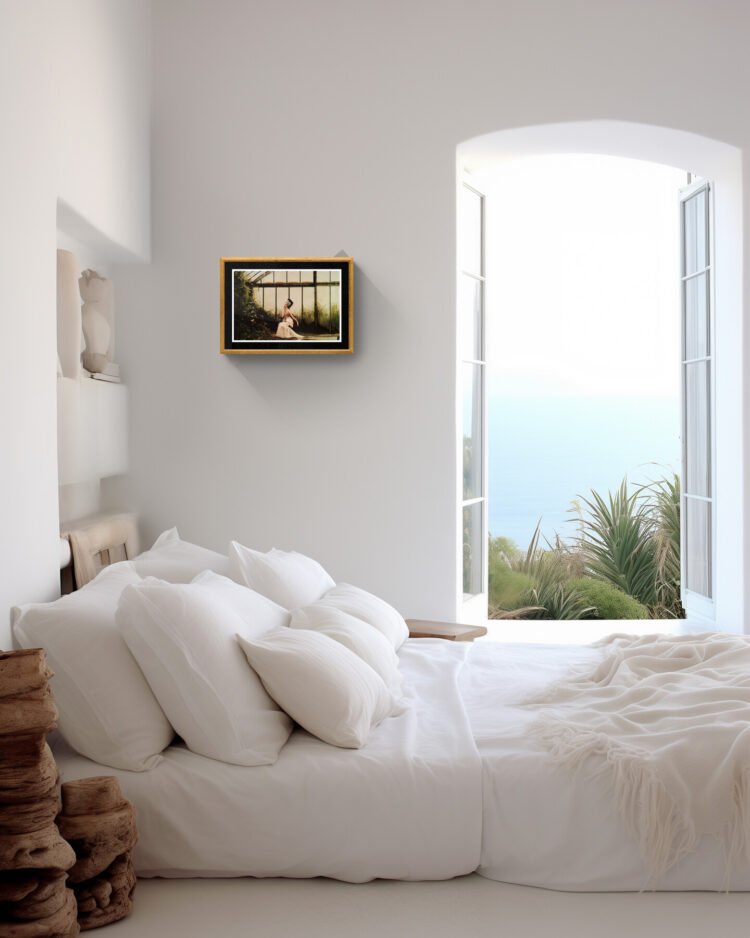 Sleeping Beauty Portrait, Fine art print - Romantic Wall Art 18x12 inches