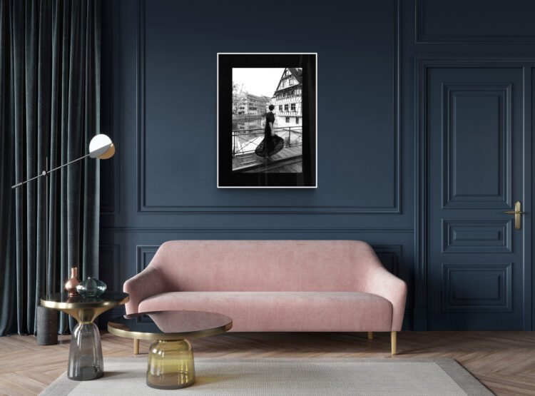 New Beginnings in Strasbourg Art Print | Feminine Wall Art | The Joyful Journey Series 20x20 inches print