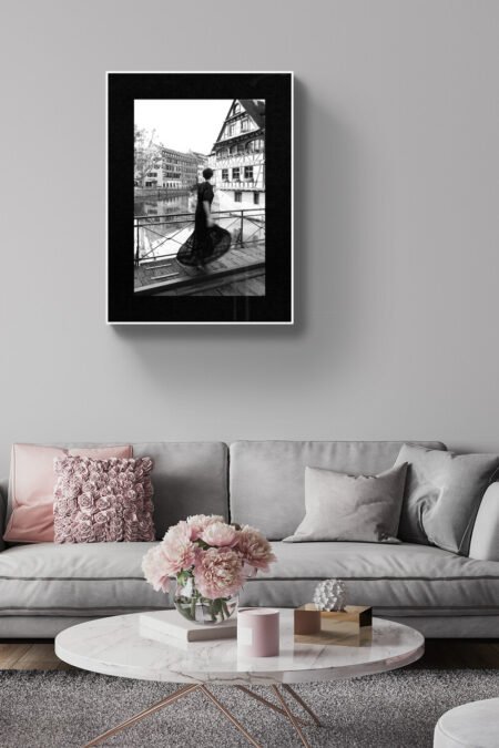 New Beginnings in Strasbourg Art Print | Feminine Wall Art | The Joyful Journey Series 24x36 inches