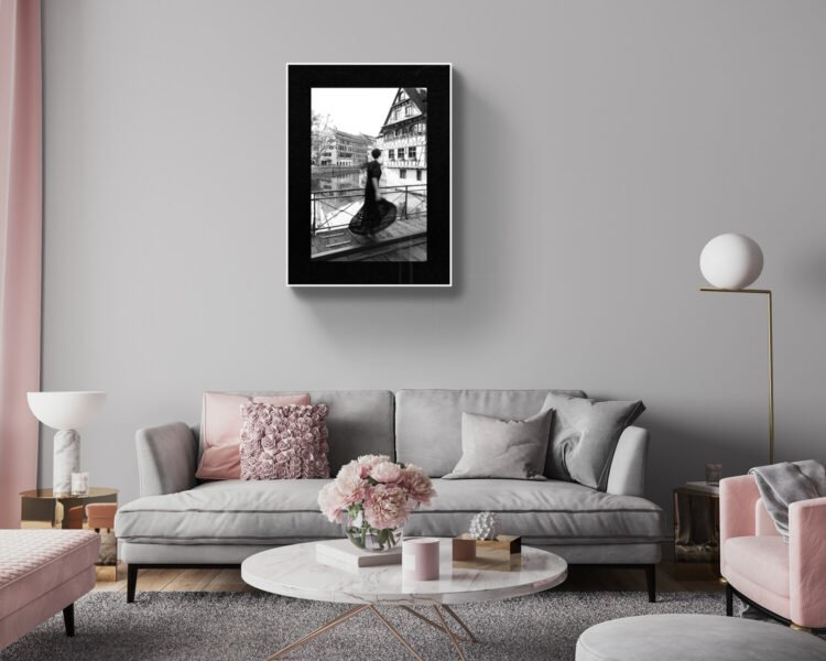 New Beginnings in Strasbourg Art Print | Feminine Wall Art | The Joyful Journey Series 24x36 inches