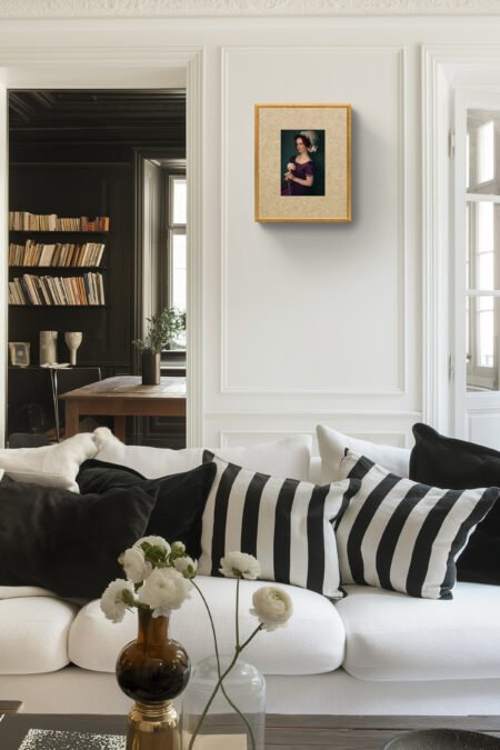 The Pretend Ingenue Portrait of a Young Woman, Feminine Wall Art, Regency Inspired Home Decor, Giclée Art Print 8x12 inches