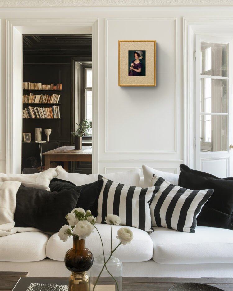 The Pretend Ingenue Portrait of a Young Woman, Feminine Wall Art, Regency Inspired Home Decor, Giclée Art Print 8x12 inches