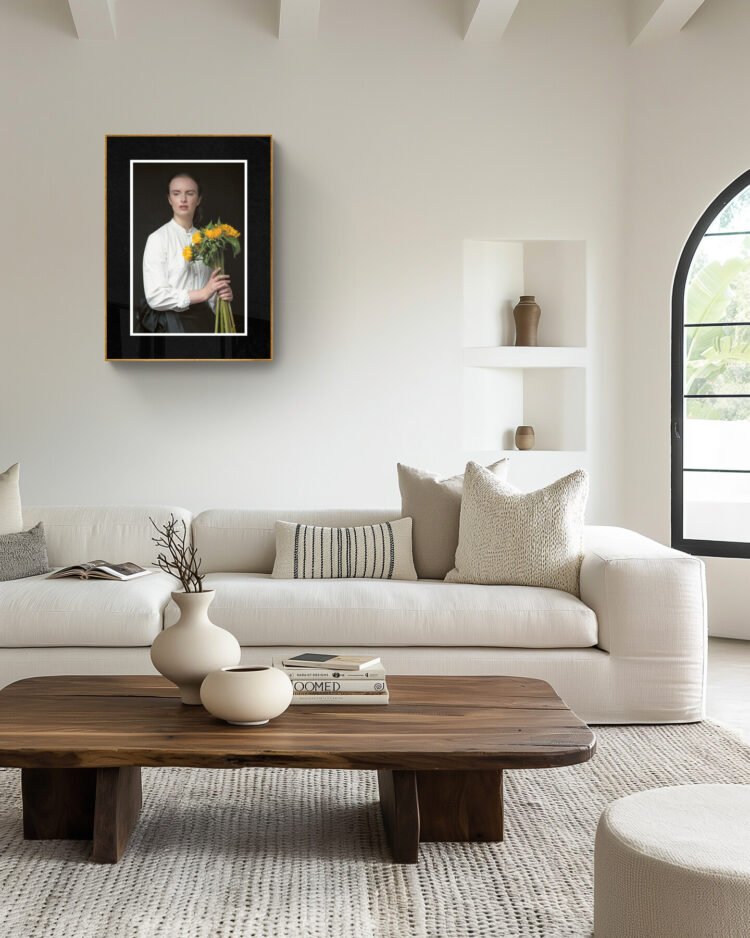 The Victorian School Teacher Portrait, A Woman in Quiet Rebellion, Giclée Fine Art Print 20x30 inches