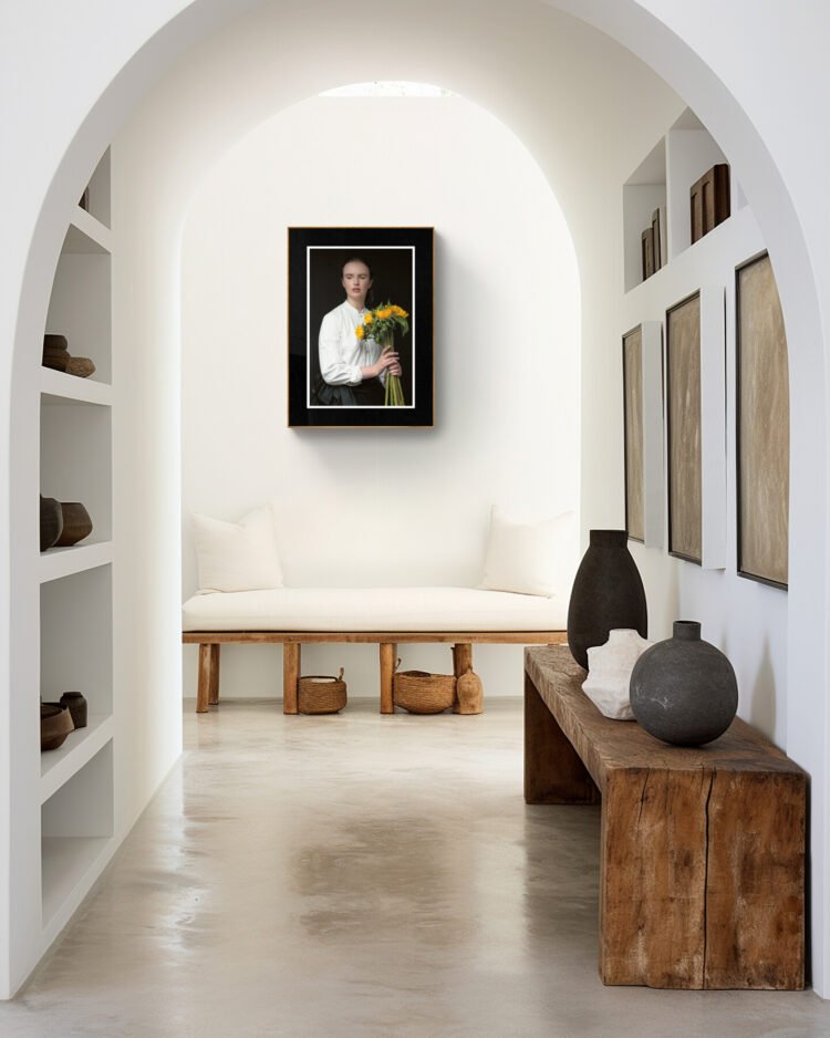 The Victorian School Teacher Portrait, A Woman in Quiet Rebellion, Giclée Fine Art Print24x36 inches