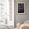 A Quiet Rebel with Lilies Fine Art Photography Print- Edwardian Portrait Wall Art 20x30 inches