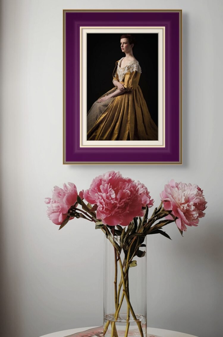 Feminine Wall Art: Rebel with a Stance Young Woman, Renaissance Insppired Portrait, Fine Art Photography 8x12 inches print