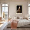 Feminine Wall Art: Rebel with a Stance Young Woman, Renaissance Insppired Portrait, Fine Art Photography 30x45 inches print