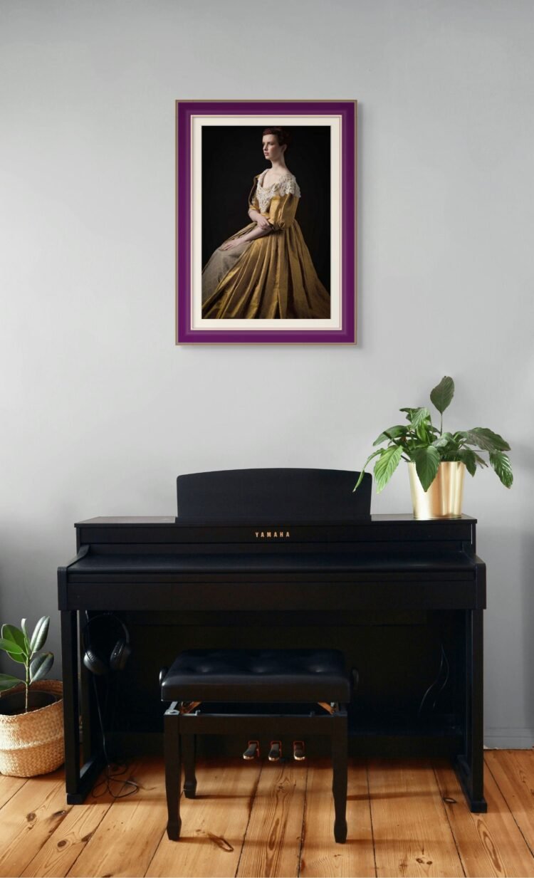 Feminine Wall Art: Rebel with a Stance Young Woman, Renaissance Insppired Portrait, Fine Art Photography 16x24 inches print